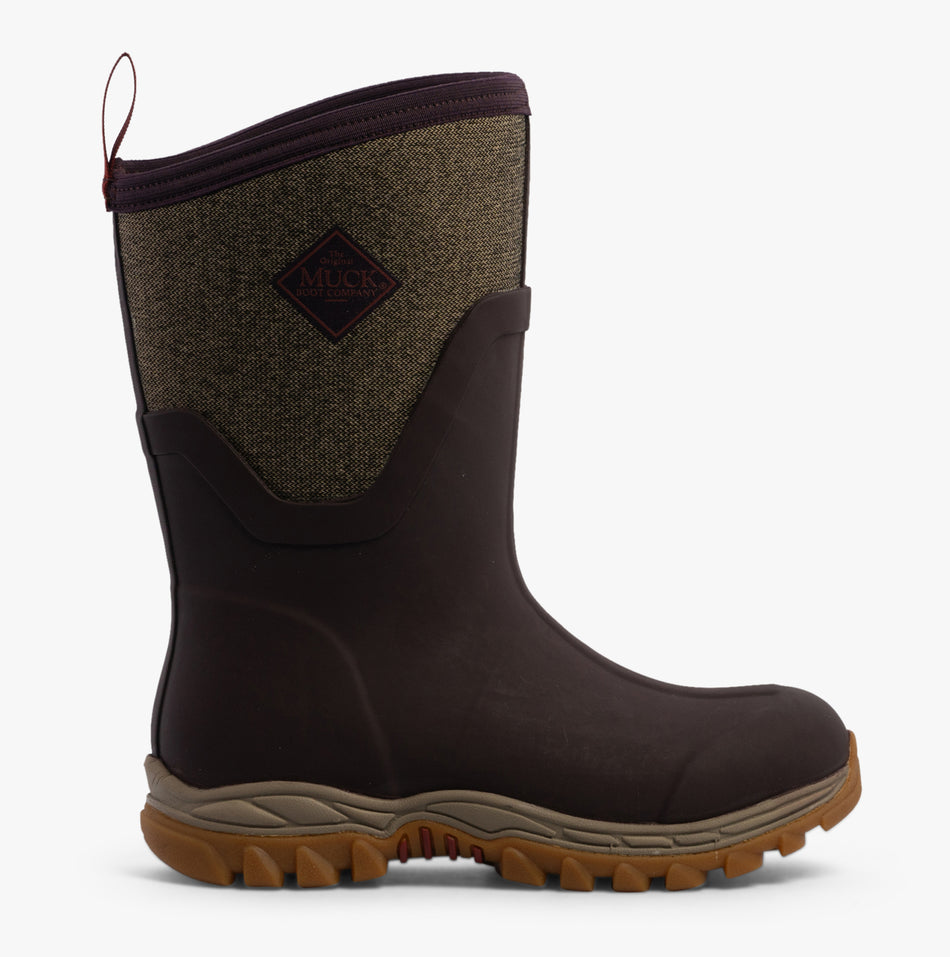 Muck Boots ARCTIC SPORT 2 MID Womens Rubber Wellington Boots Wine