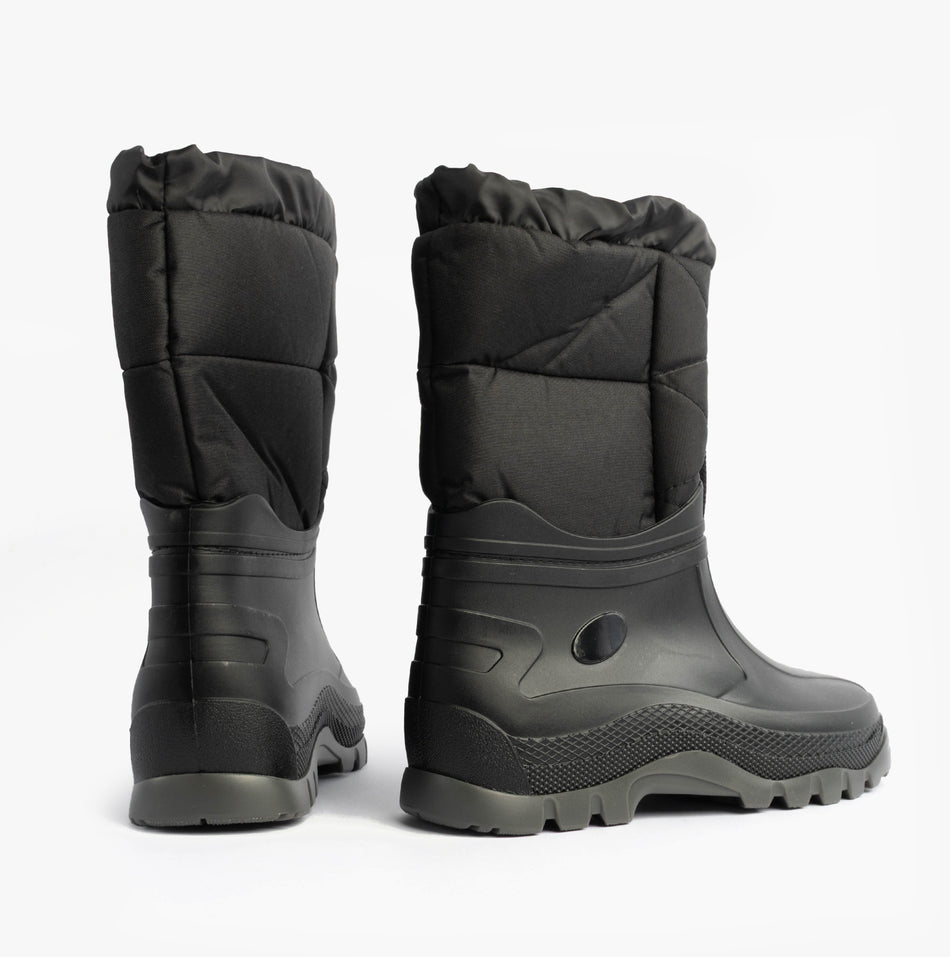Mud Dogs NORDIC Mens Snow Boots Black
