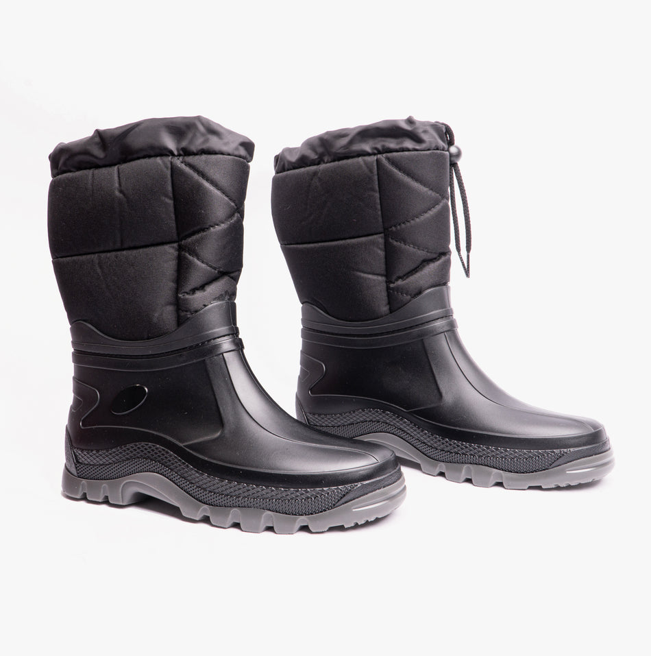Mud Dogs NORDIC Mens Snow Boots Black