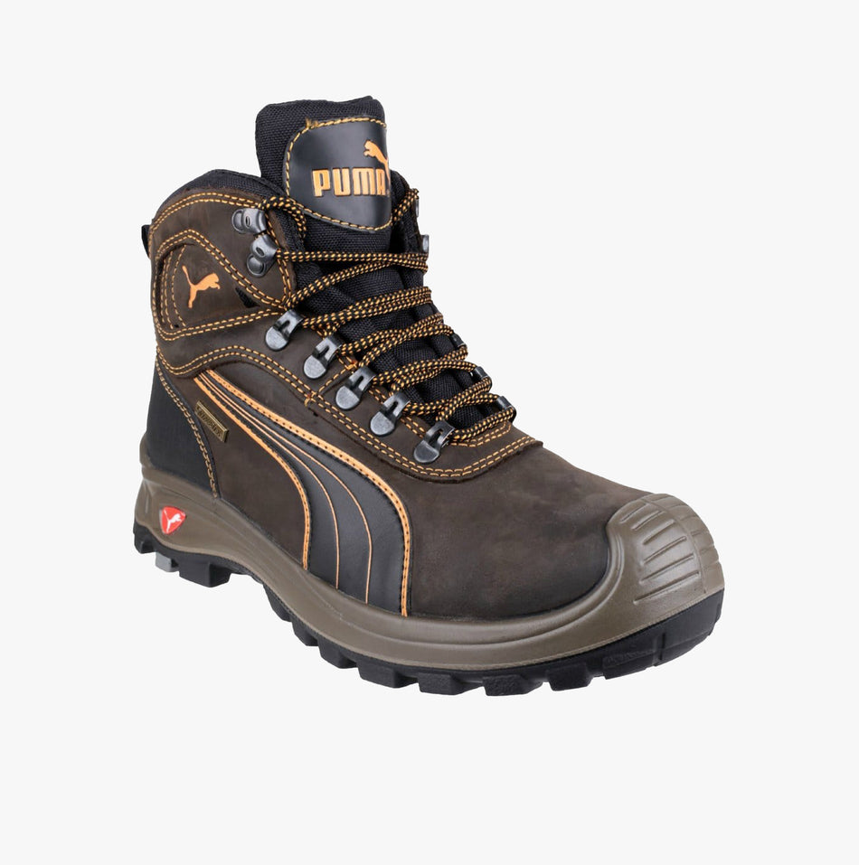Puma Safety SIERRA NEVADA MID 630220 Mens Safety Leather Boots Brown