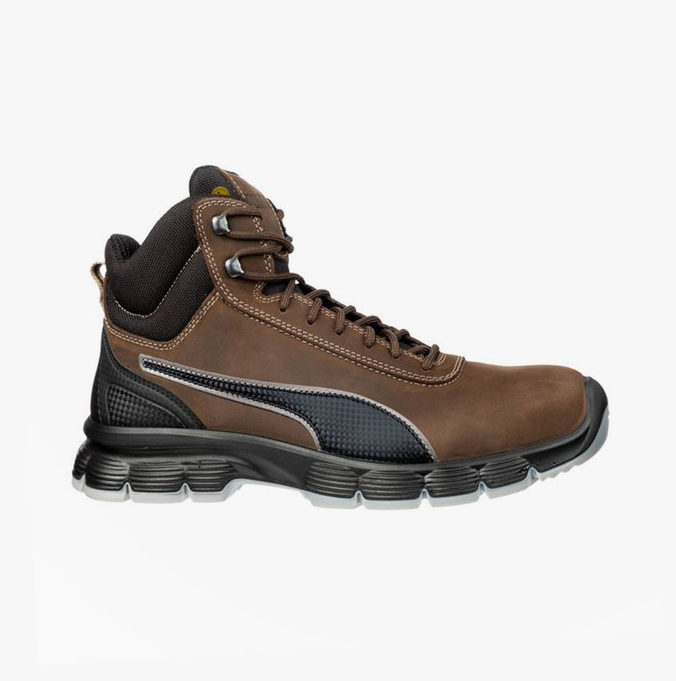 Puma Safety CONDOR MID Mens Nubuck Safety Boots Brown