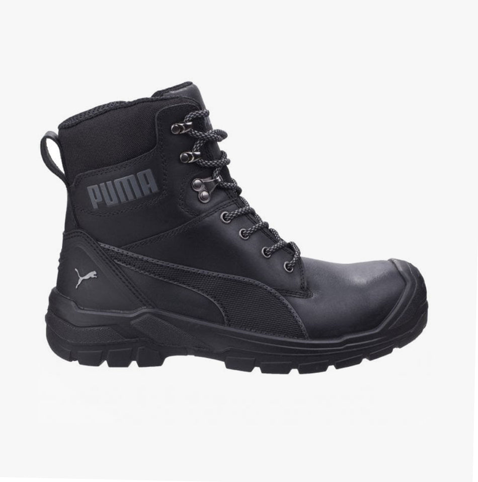 Puma Safety CONQUEST 630730 Mens Leather Safety Boots Black