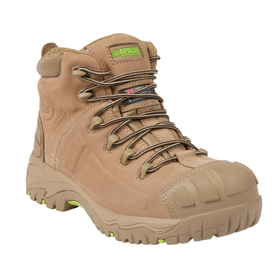 Apache Mercury Mens Composite Toe Safety Boots Stone