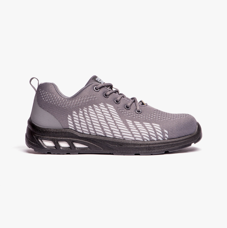 Safety Jogger FITZ S1P Mens Safety Trainers Grey