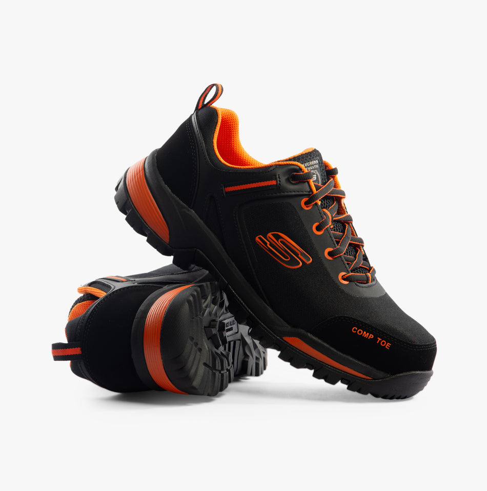 200188EC/BKOR GATLON - STRIGAX Mens Trainers Black/Orange