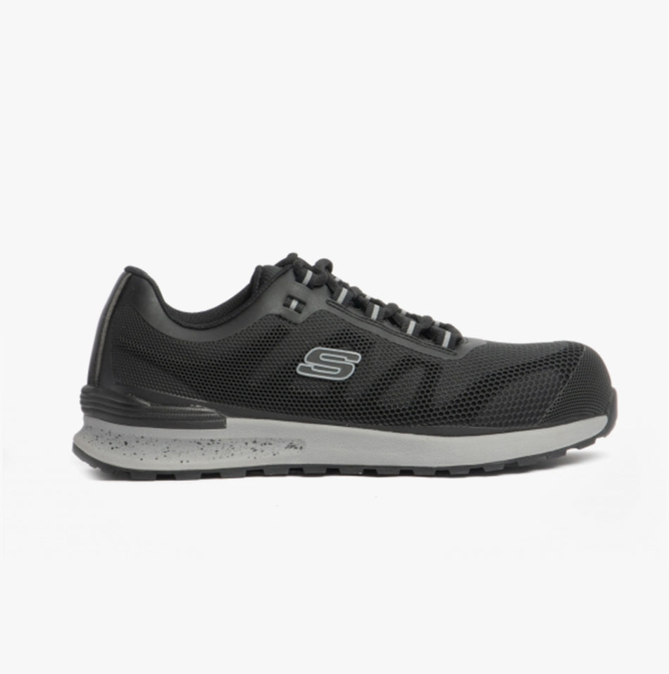 Skechers Work 200053EC/BLK BULKLIN BRAGOO Mens Safety Trainers Black