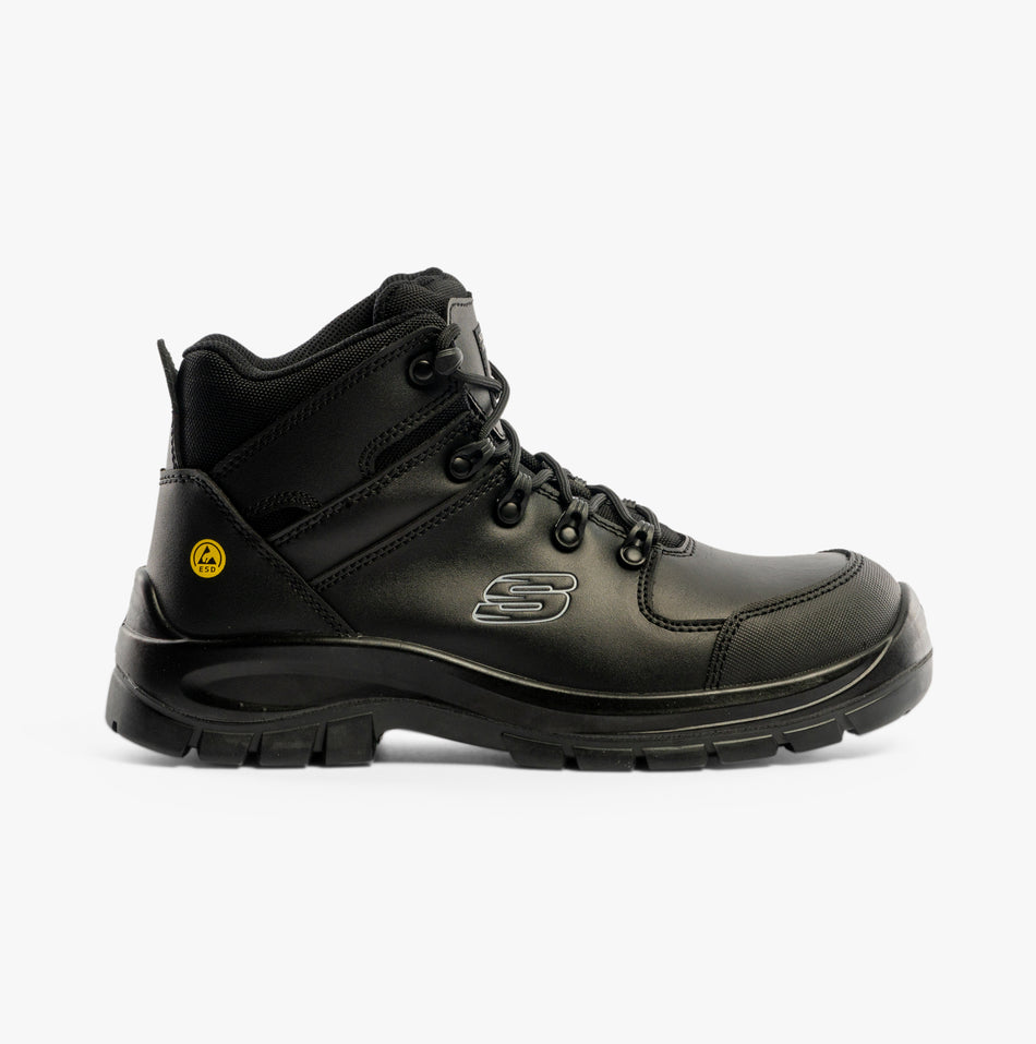 Skechers Work 200187EC/BLK TROPHUS - KILRAM Mens Safety Boots Black