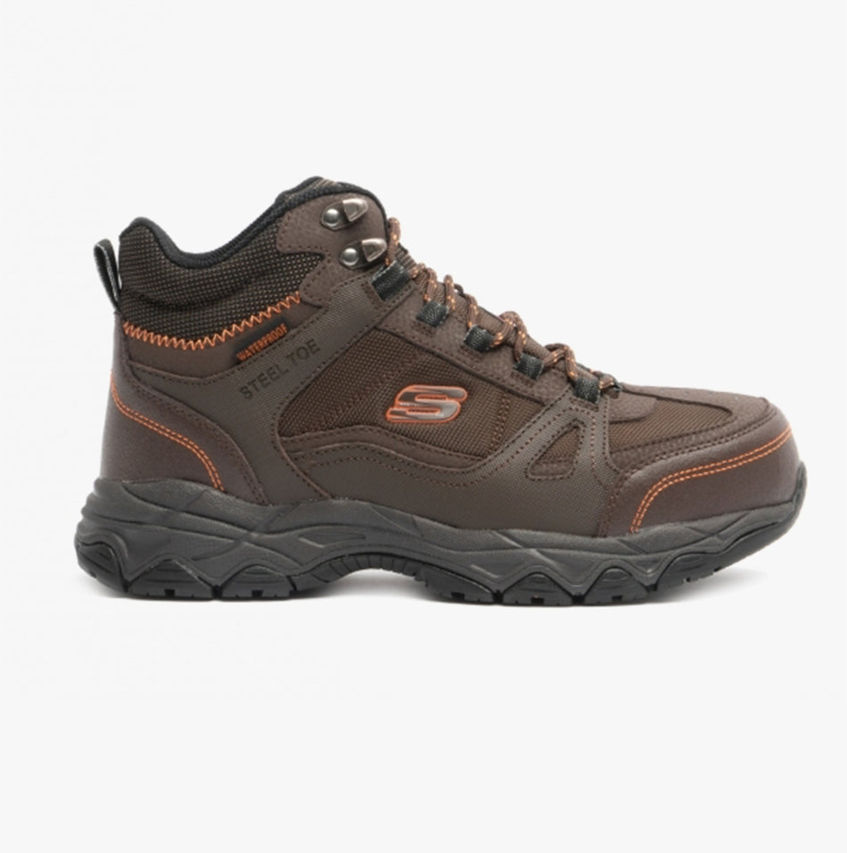 Skechers Work 77147EC/BRN LEDOM Mens Safety Boots Brown