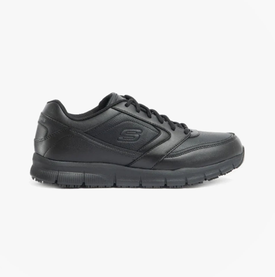 Skechers Work 77156EC NAMPA SR Mens Occupational Trainers Black