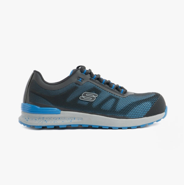 Skechers Work 77180EC BULKLIN LYNDALE Mens Safety Trainers Blue