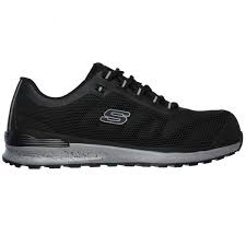 Skechers Work 77180WEC/BLK BULKLIN Mens Trainers Black