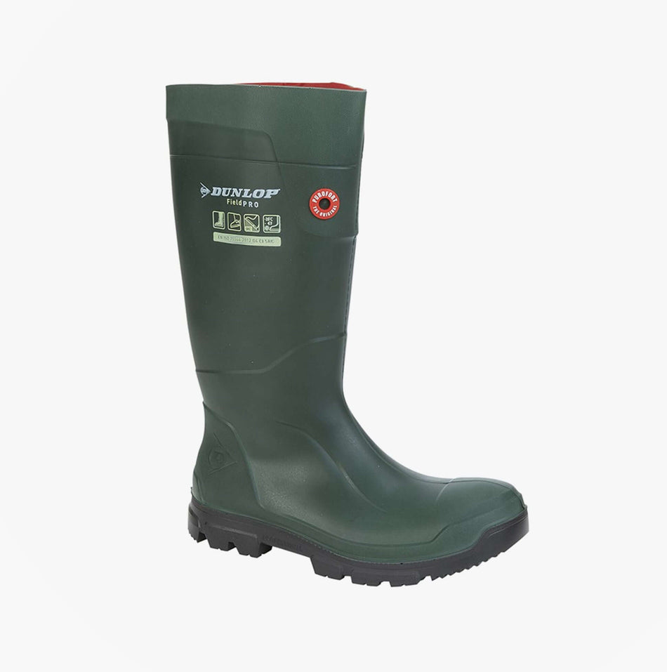 Dunlop Purofort FieldPro Unisex Insulated Wellington Boots Green