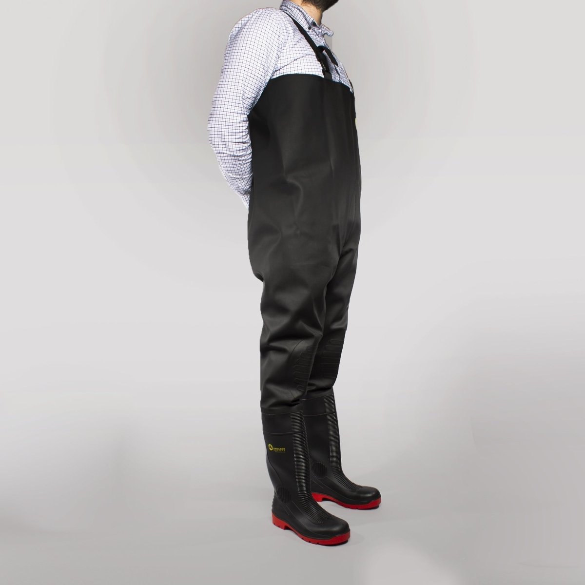 Amblers Safety AS1000CW DANUBE Unisex Safety Waders Black/Red 24875 - 41140 - 02 | STB.co.uk