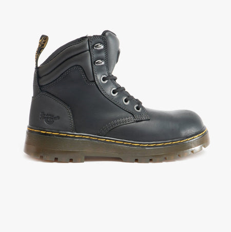 Dr Martens BRACE Unisex Leather Safety Boots Black 27702 - 46606 - 01 | STB.co.uk