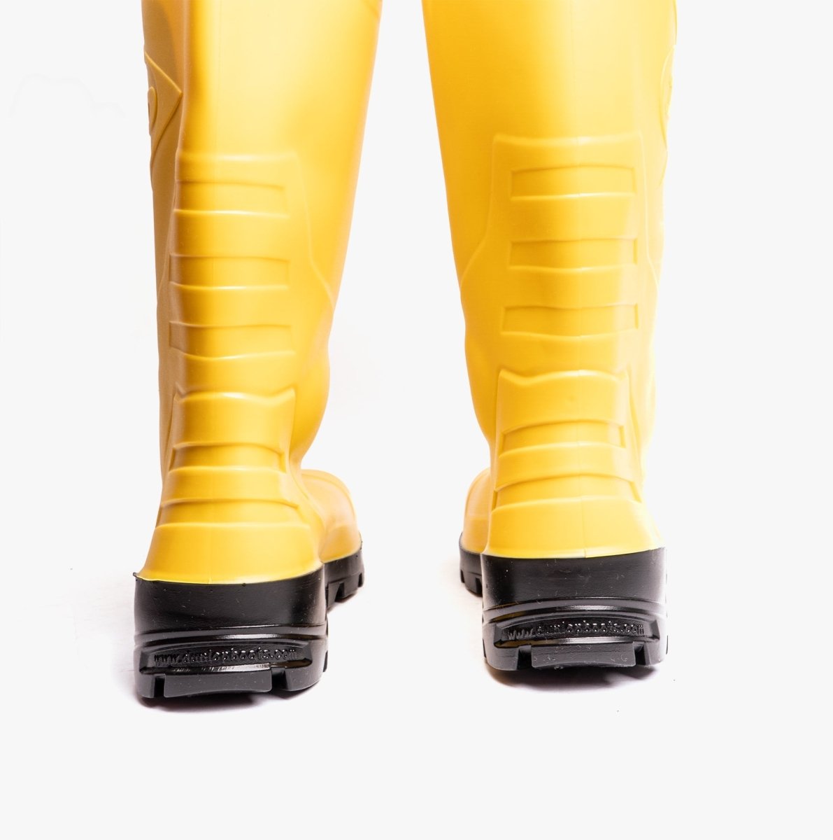 Dunlop DEVON Unisex Steel Safety Wellington Boots Yellow | STB