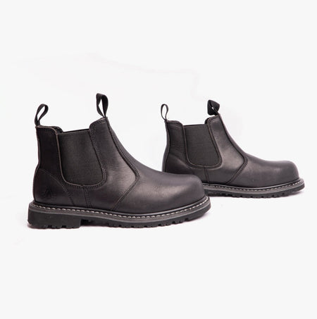 Amblers Safety FS5 Unisex Leather Safety Boots Black 18367 - 27231 - 02 | STB.co.uk