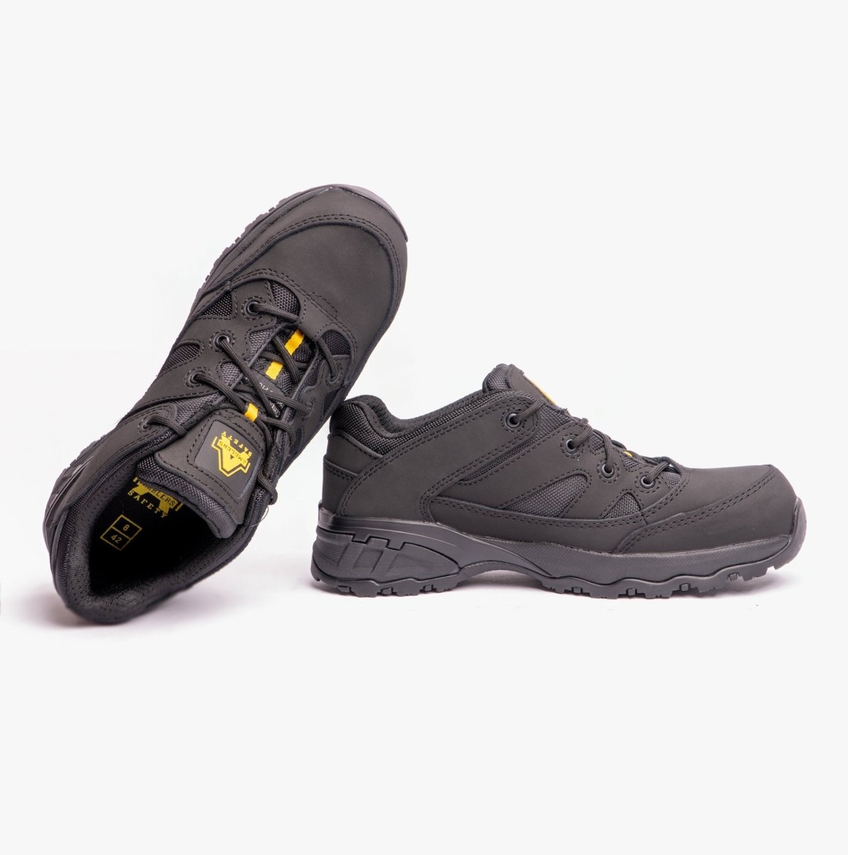 Amblers Safety FS68C Unisex Leather Safety Boots Trainers Black 25816 - 43050 - 02 | STB.co.uk
