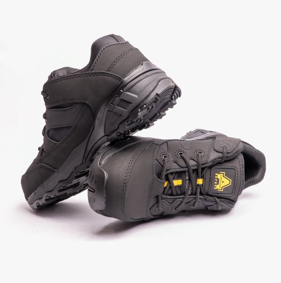 Amblers Safety FS68C Unisex Leather Safety Boots Trainers Black 25816 - 43050 - 02 | STB.co.uk