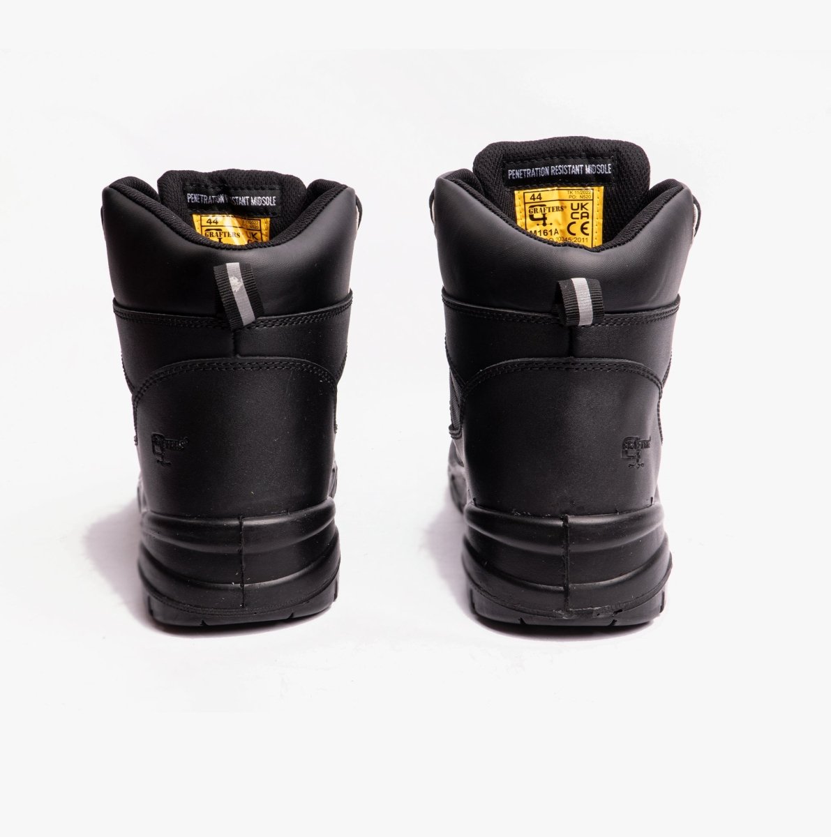 Grafters M161A Unisex Leather Safety Boots Black M161A - 36 | STB.co.uk