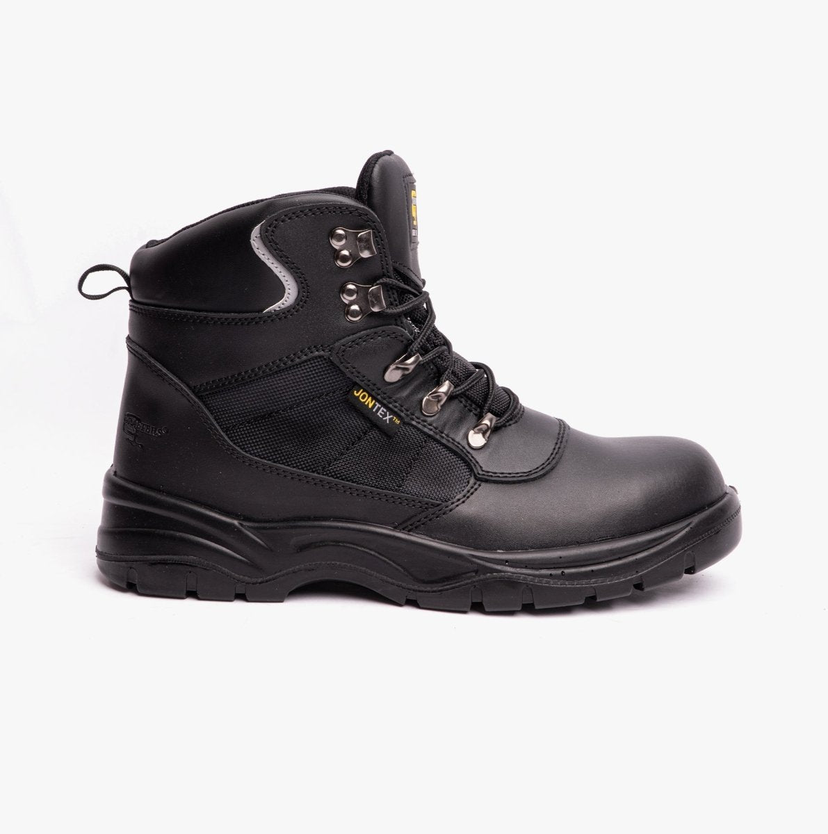 Grafters M161A Unisex Leather Safety Boots Black | STB
