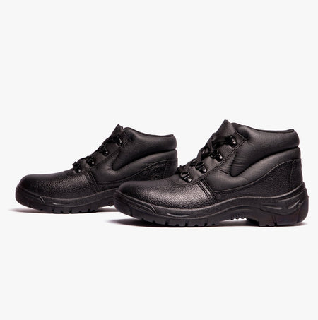 Grafters M5501A Unisex Leather Safety Boots Black M5501A - 36 | STB.co.uk