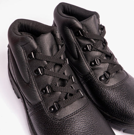 Grafters M5501A Unisex Leather Safety Boots Black M5501A - 36 | STB.co.uk