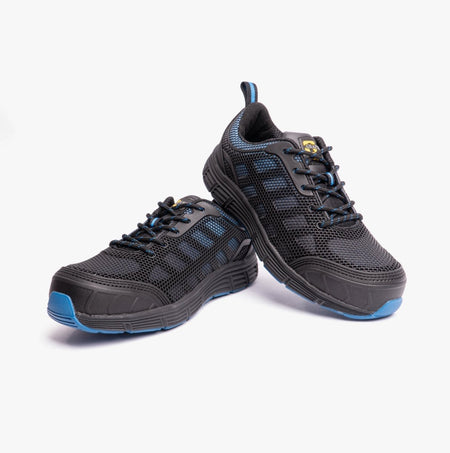 Grafters M9806A Unisex Safety Trainers Black/Blue M9806A - 3 | STB.co.uk