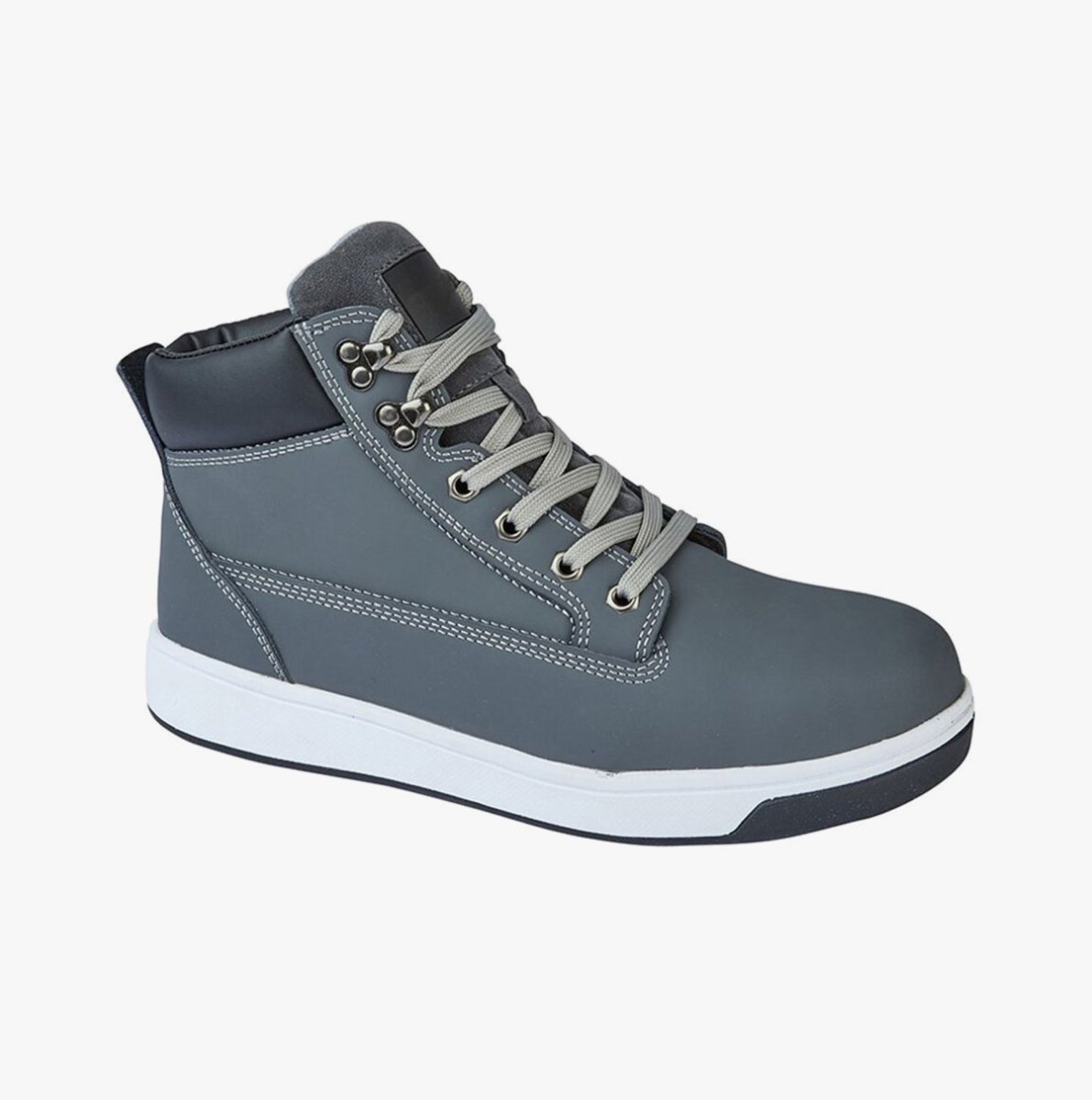 Grafters Mens Safety Boots Grey M057F - 36 | STB.co.uk