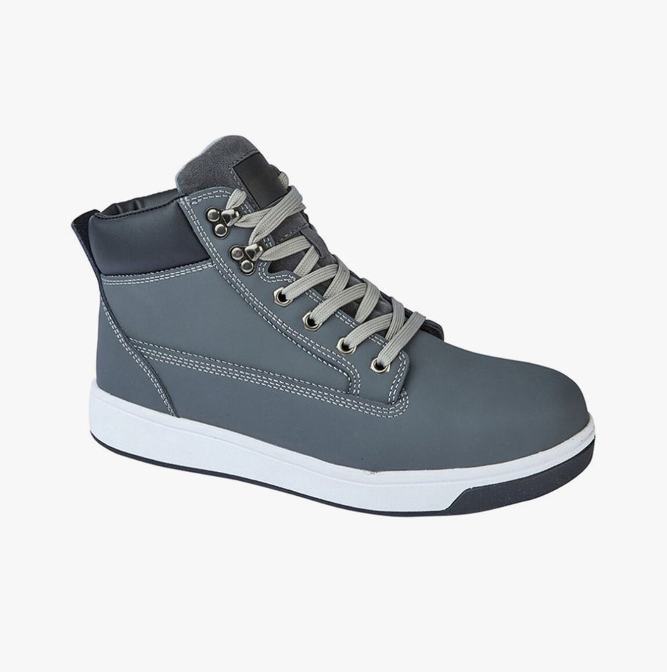 Grafters Mens Safety Boots Grey M057F - 36 | STB.co.uk