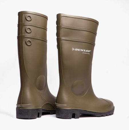 Dunlop PROTOMASTOR Unisex Safety Wellington Boots Green W195E - 38 | STB.co.uk