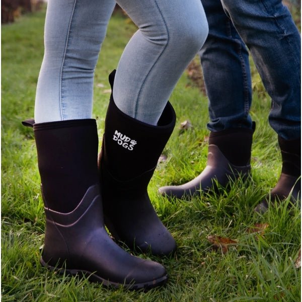 Mud Dogs RUTLAND MID Unisex Neoprene Wellies Black STB –