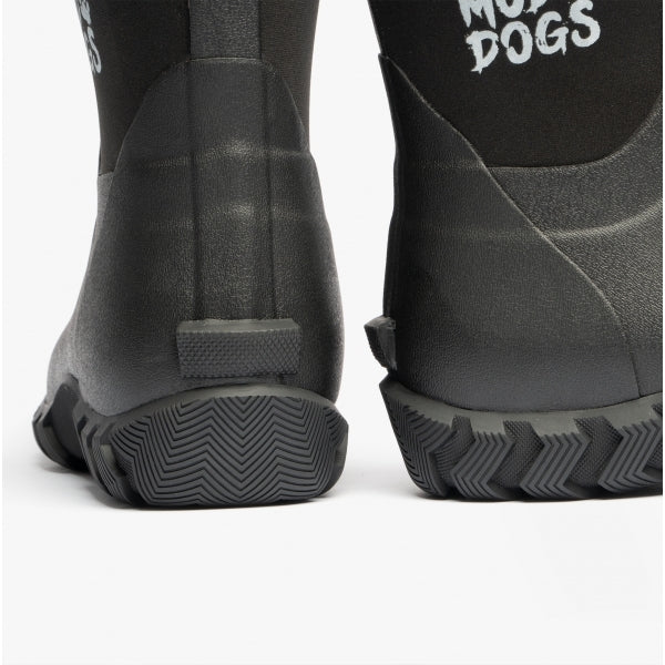 Mud Dogs RUTLAND SHORT Unisex Neoprene Wellington Boots Black RF9003 - BLK - 3 | STB.co.uk