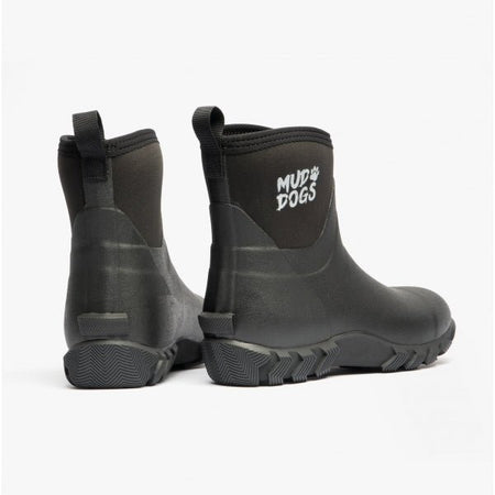 Mud Dogs RUTLAND SHORT Unisex Neoprene Wellington Boots Black RF9003 - BLK - 3 | STB.co.uk