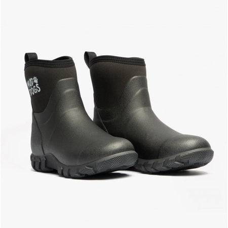 Mud Dogs RUTLAND SHORT Unisex Neoprene Wellington Boots Black RF9003 - BLK - 3 | STB.co.uk