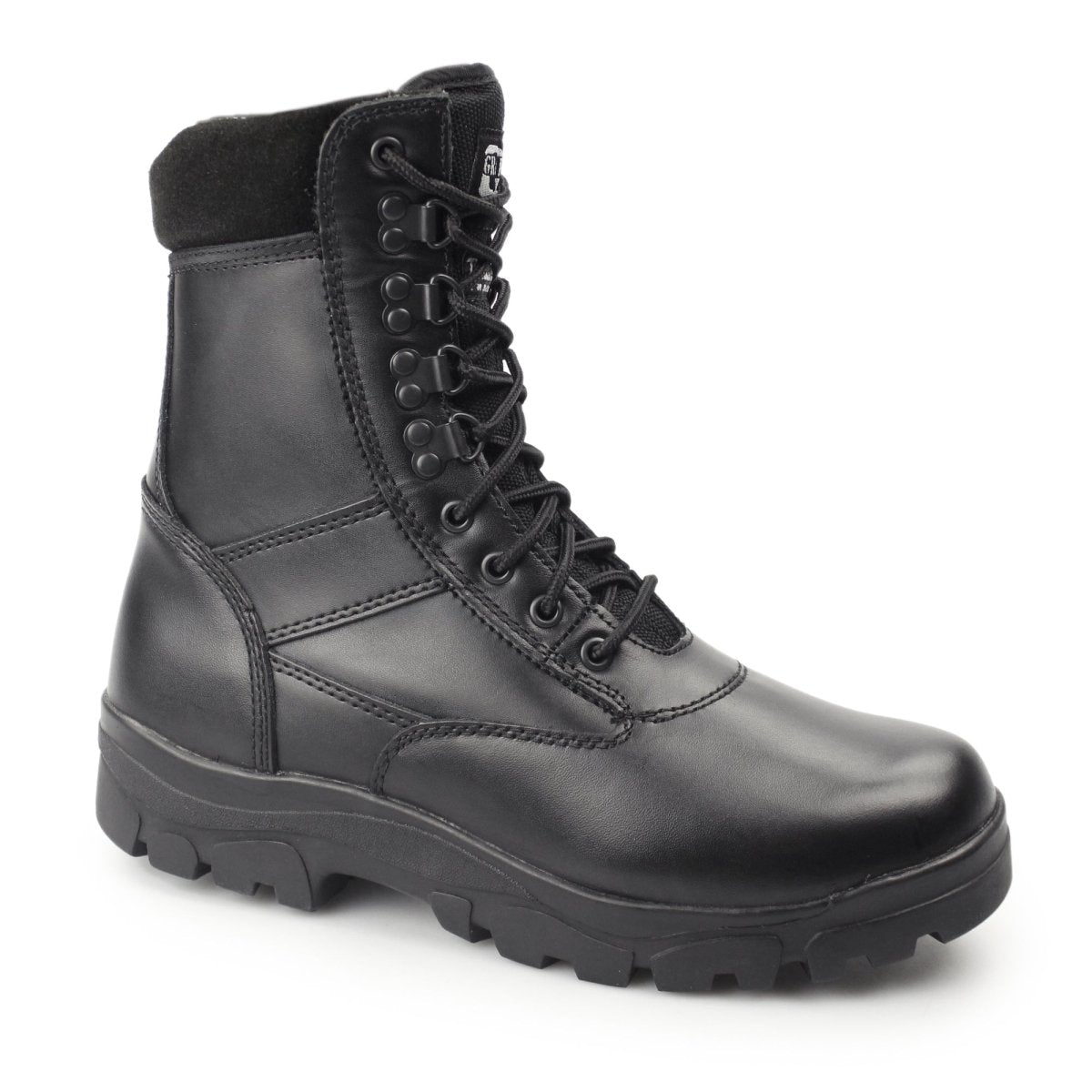 Grafters TOP GUN Unisex Leather Work Boots Black | STB – STB.co.uk