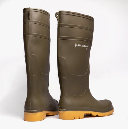 Dunlop UNIVERSAL Mens Non - Safety Wellington Boots Green W014E - 10 | STB.co.uk